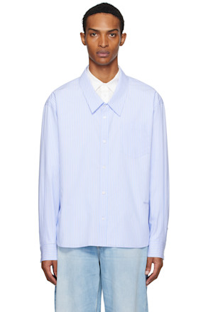 Blue & White Layered Shirt