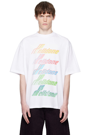 White Multi Rainbow Logo T-shirt