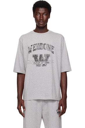 Gray Printed University T-shirt