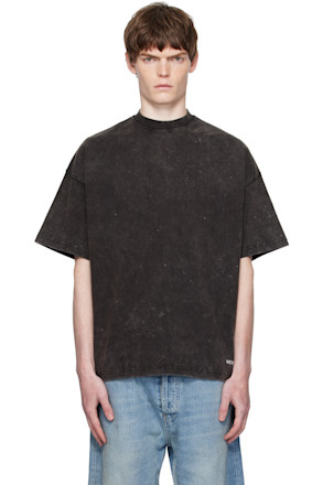 Gray Dyed Oversized Basic T-shirt