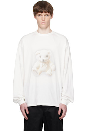 White Glow Teddy Long-Sleeved T-shirt
