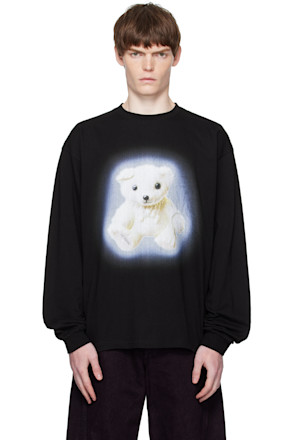 Black Glow Teddy Long-Sleeved T-shirt