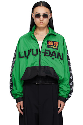 Green L-D Windbreaker Jacket