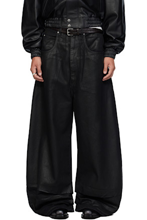 Black Coated Double XL Jeans