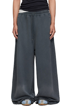 Gray Raw-Cut Bontan Sweatpants