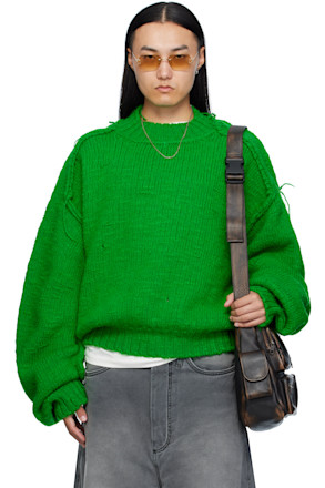 Green Kingpin Knit Sweater