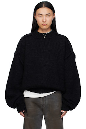 Black Kingpin Knit Sweater