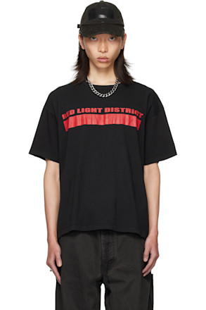 Black 'Red Light District' T-shirt