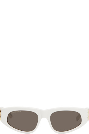 White Dynasty D-Frame Sunglasses