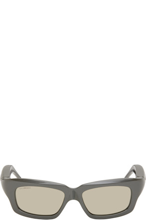 Gray Rectangular Sunglasses