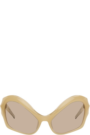 Beige Cat Eye Sunglasses