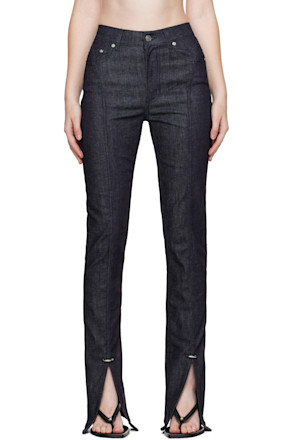 Indigo Paneled Jeans