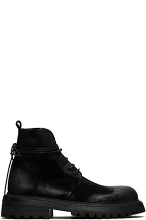 Black Carrucola Combat Boots
