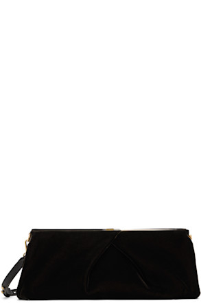 Brown Velvet Clutch