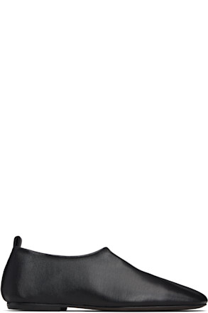 Black Square Toe Loafers