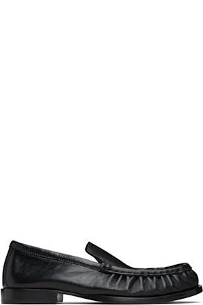 Black Leather Loafers