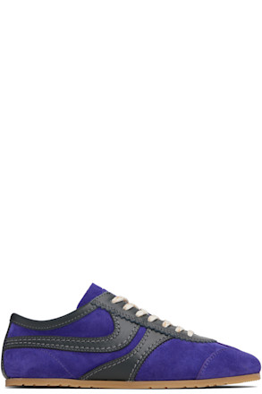 Purple Suede Sneakers