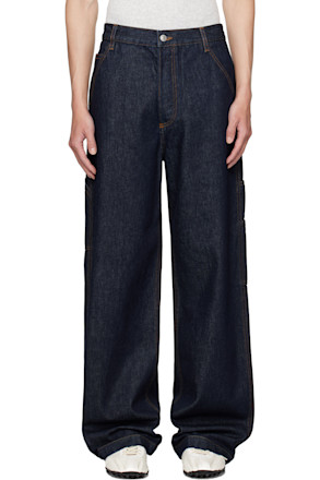 Navy Pocketed Jeans