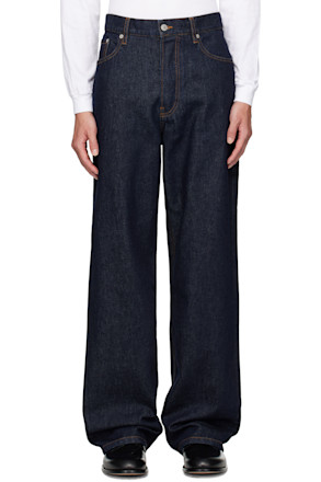 Navy Loose Fit Jeans