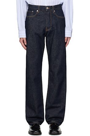 Navy Five-Pocket Jeans