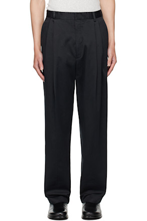 Black Pleated Trousers