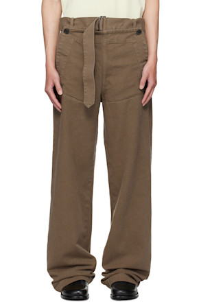 Brown Overdyed Sailor Trousers