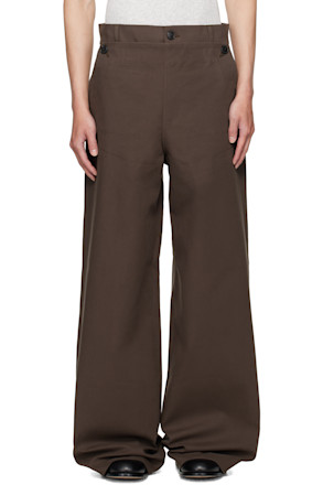 Brown Overlay Trousers
