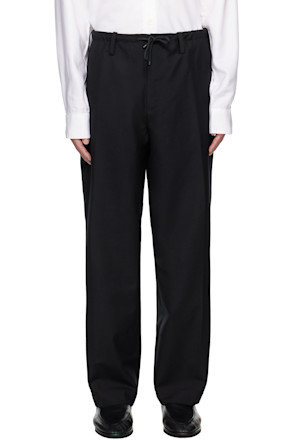 Black Drawstring Trousers