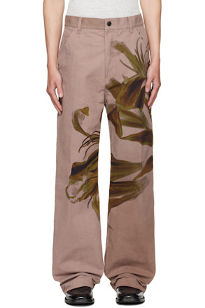 Pink Graphic Trousers