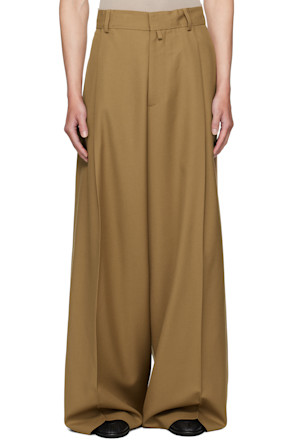 Tan Pleated Trousers