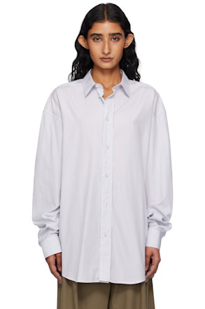 White & Blue Ment Shirt