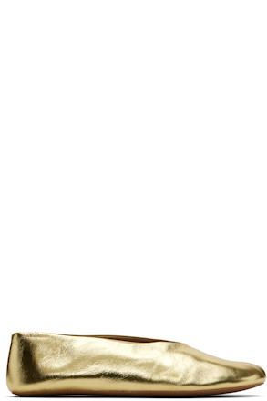 Gold Stella Ballerina Flats