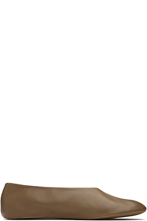 Taupe Stella Slipper Ballerina Flats
