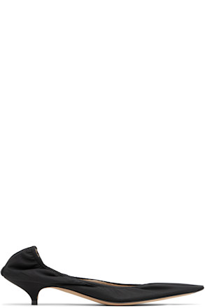Black Liisa Kitten Heels