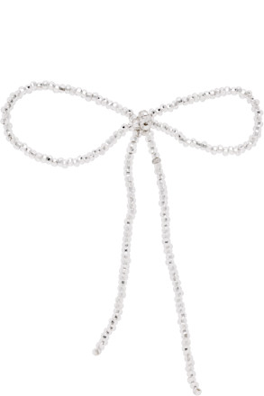 Sad Bow Ear Stick Single Earring