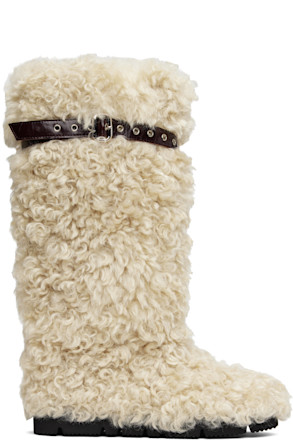 Beige Fofo Long Boots