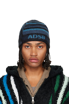 Navy Paint Beanie