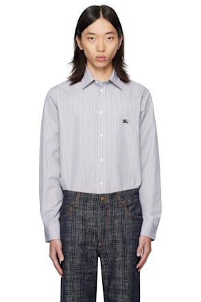 Black & White Striped Cotton Shirt