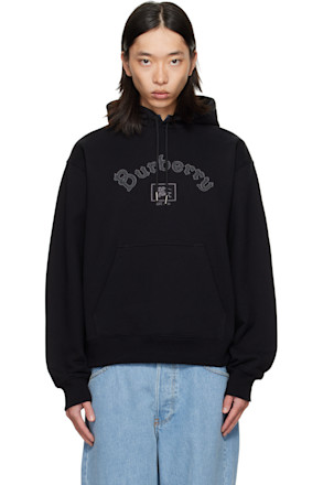 Black Gothic Logo Hoodie