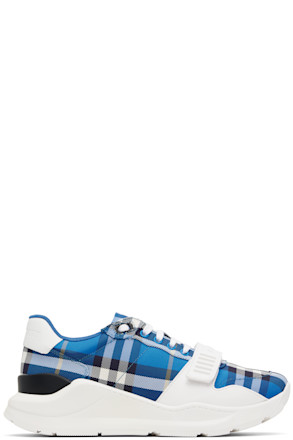 Blue Check Sneakers