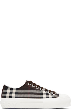 Brown Check Sneakers