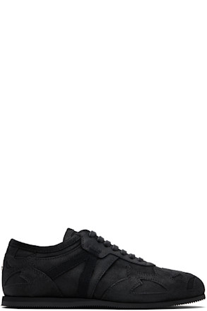 Black Milton Low-Top Boxing Sneakers