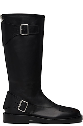 Black Balo High Biker Boots