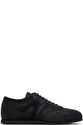 Black Milton Low-Top Boxing Sneakers