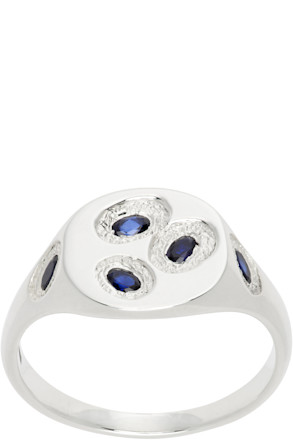 Mini Oval Chloroplast Signet Ring