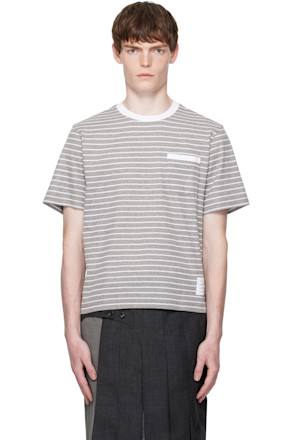 Gray & White Milano Pocket T-shirt