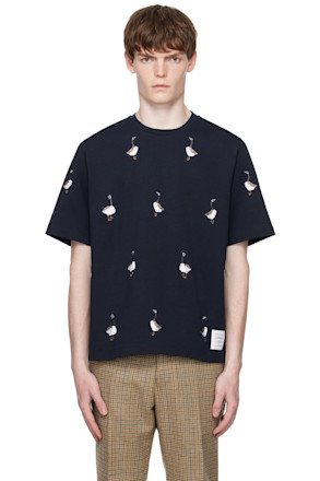 Navy Geese Jersey T-shirt