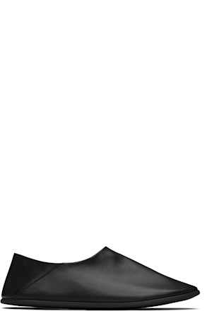 Black Big Bootie Mule Loafers