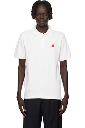 Off-White Kenzo Paris 'Boke Flower' Embroidered Slim Polo