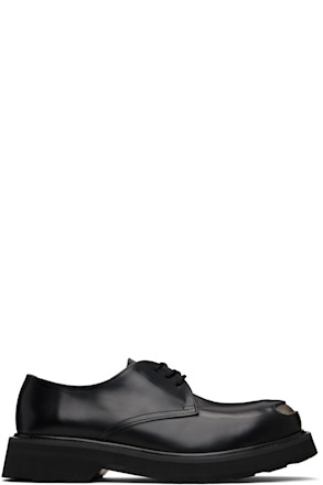 Black Kenzo Paris 'KENZOSMILE' Leather Derbys
